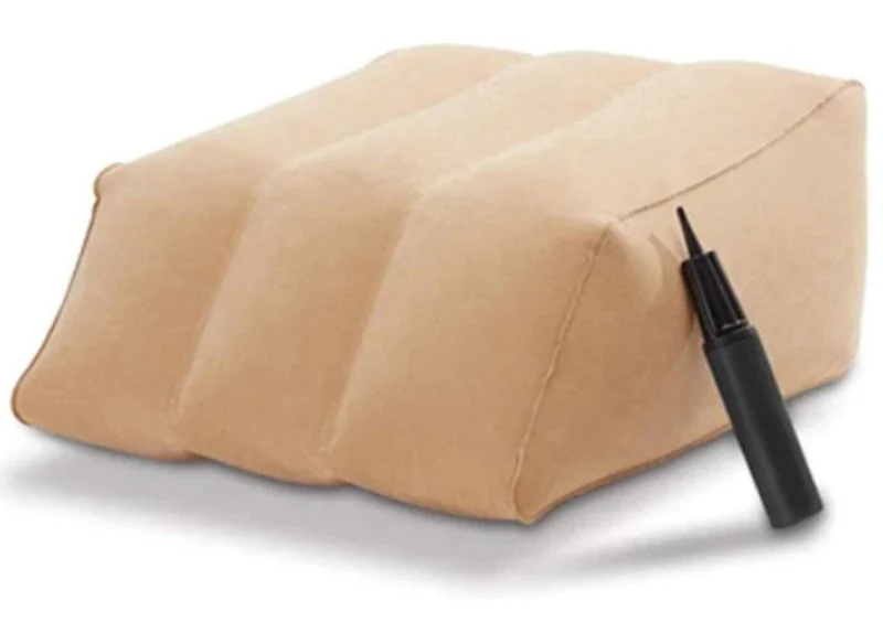 Almohada para Piernas Inflable | Cuña Vascular con Bomba de Aire