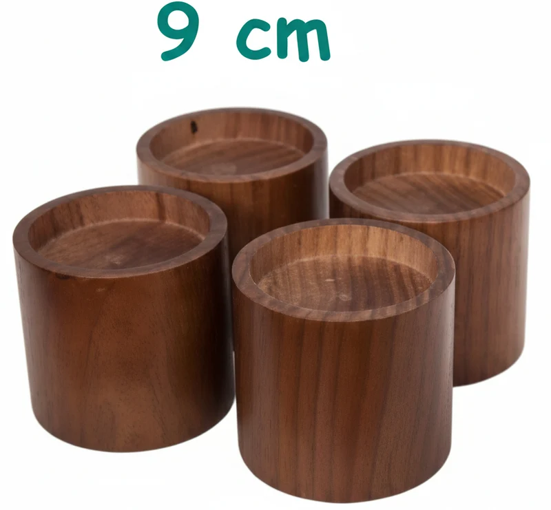 Patas Elevadoras de Madera Para Camas Mesas y Sillones