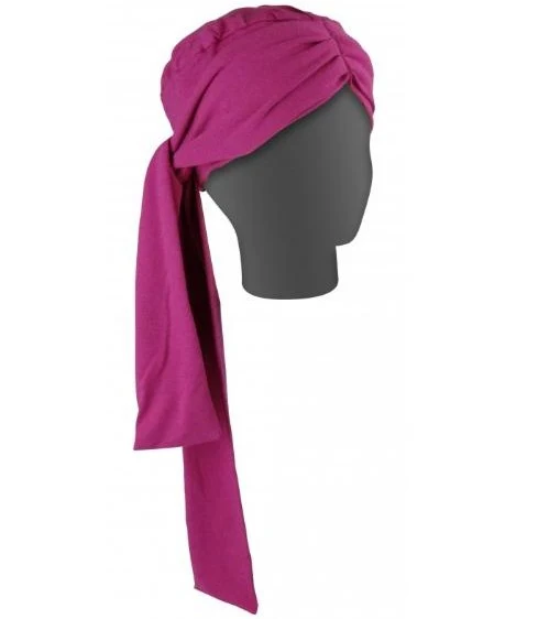 Turbante Pañuelo Oncológico Drapeado Largo | Colores Diversos