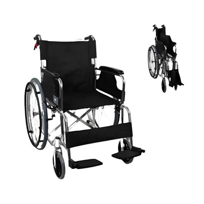Silla de ruedas | Aluminio | Plegable | Con frenos | Reposabrazos y reposapiés | Ultraligera | Palacio | Mobiclinic