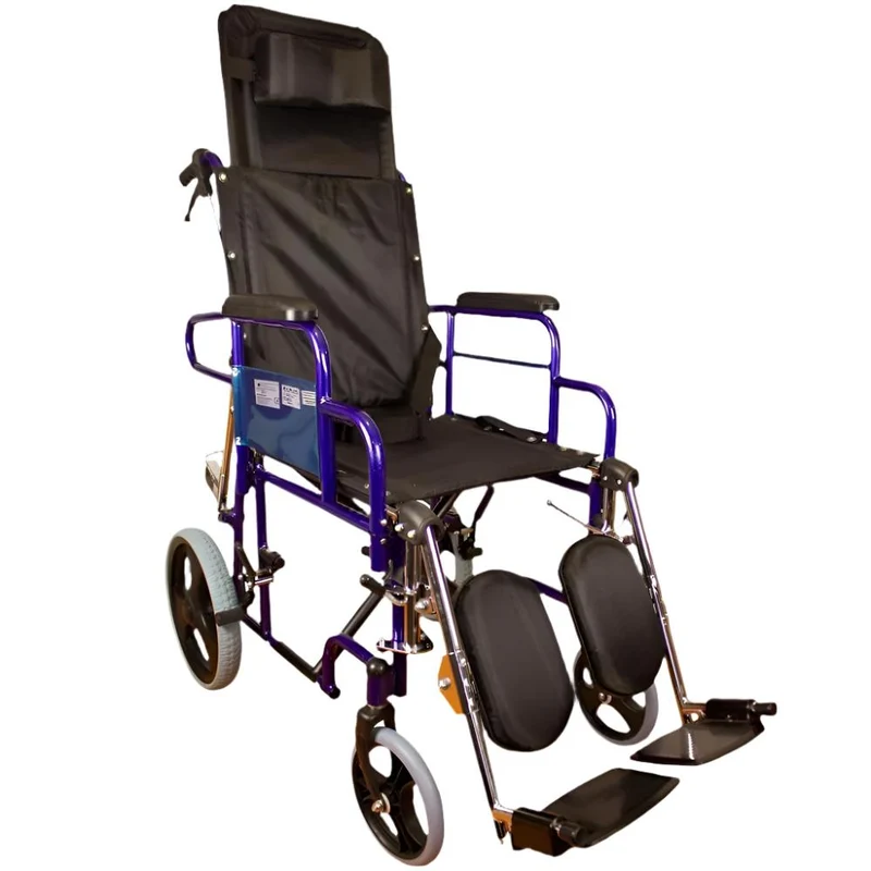 Silla de ruedas | Plegable | Respaldo reclinable | Frenos a presión | Negra | Esfinge | Mobiclinic