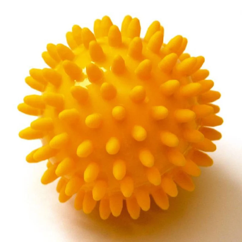 Sissel Spiky Massage Ball, Yellow, 8 cm, Set of 2