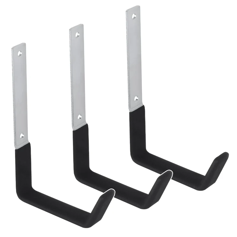 Soporte de pared Maclean, para neumáticos, ruedas, escaleras, bicicletas, de acero, carga máxima de 10 kg, MC-480, 3 unidades