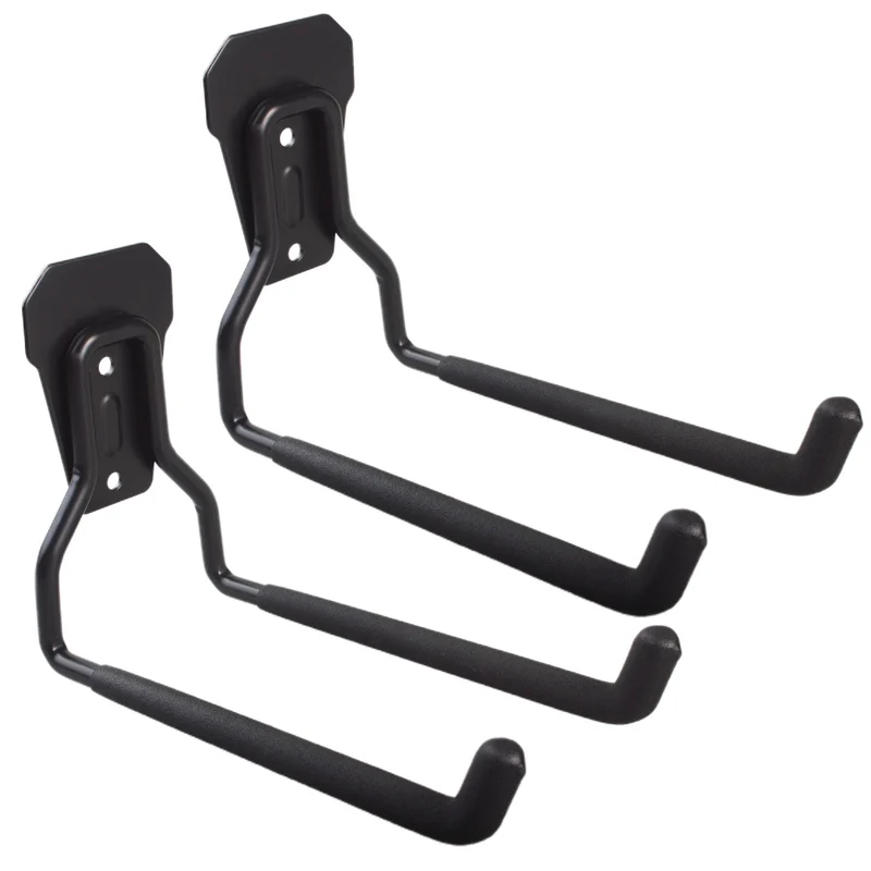 Soporte/colgador de pared Maclean, para neumáticos, herramientas de jardinería, escaleras, mangueras, bicicletas, de acero, carga máxima 35 kg, MC-440, 2 unidades.