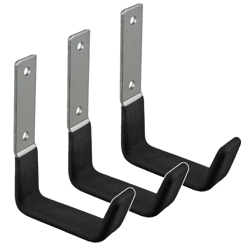 Soporte/colgador de pared Maclean, para neumáticos, ruedas, escaleras, bicicletas, de acero, carga máxima 15 kg, MC-435, 3 unidades