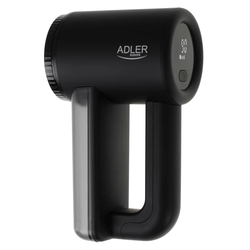 Afeitadora para tejidos Adler, pantalla LCD, 3 velocidades de funcionamiento, negra, AD 9617 black