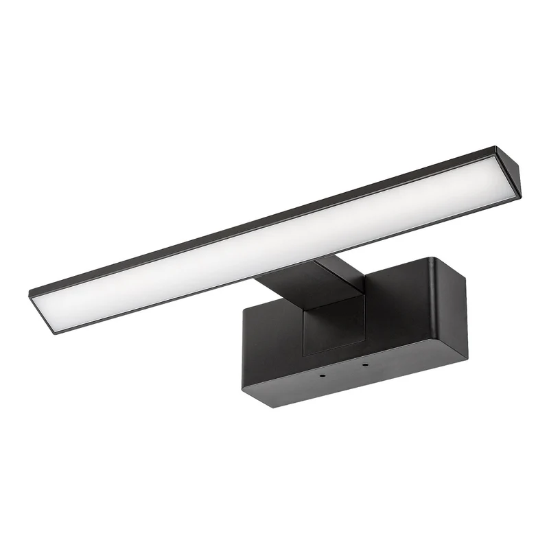 Rabalux lámpara de baño, potencia 6W, blanco natural 4000K, IP44. negro, Loric