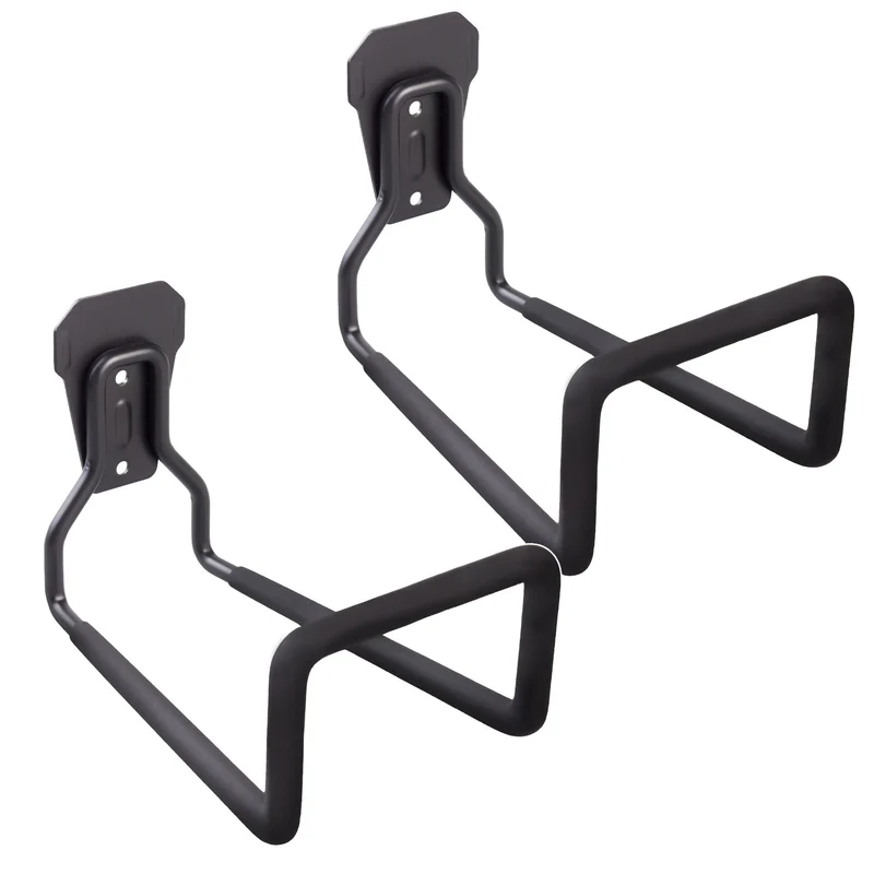 Soporte de pared para garaje Maclean, para neumáticos, herramientas de jardín, escalera, mangueras, bicicletas, acero, carga máx. 35kg, MC-441, 2 piezas