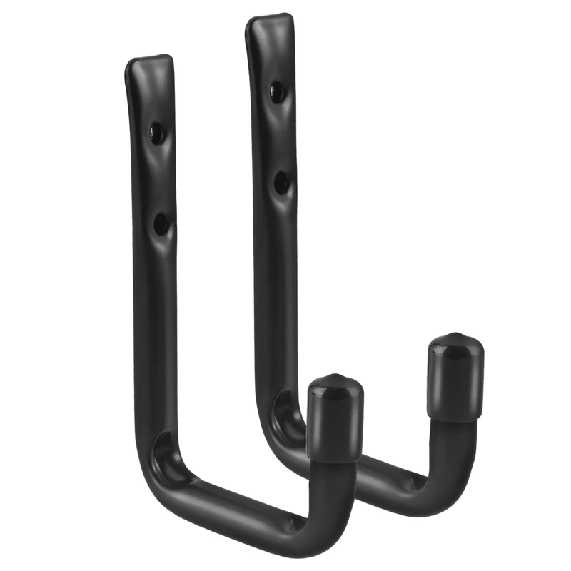 Maclean MC-489 Juego de 2 soportes de pared, para neumáticos, ruedas, escalera, bicicleta, acero, carga máx. 22kg/soporte