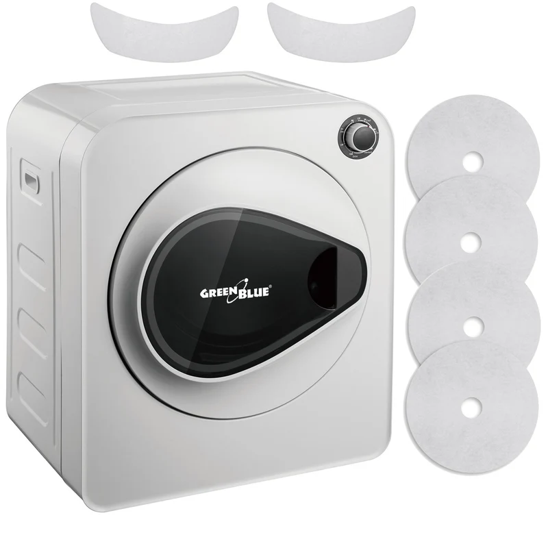 GreenBlue secadora eléctrica para ropa, 3kg carga, GB405+ 2pcs. Juego de filtros para secadora GreenBlue GB483