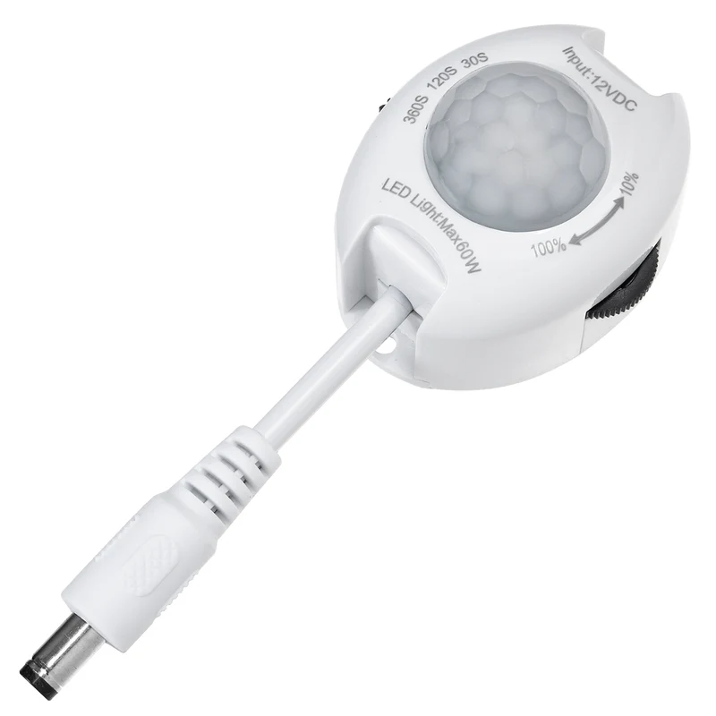 Detector de Movimiento Sensor Infrarrojo Para Tira de LED 12v max 60W MCE242 Maclean Energy