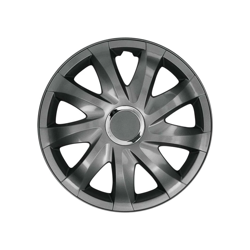 NRM Drift Embellecedores de rueda Embellecedores de rueda - Juego completo de 4 piezas - Grafito - 14" pulgadas
