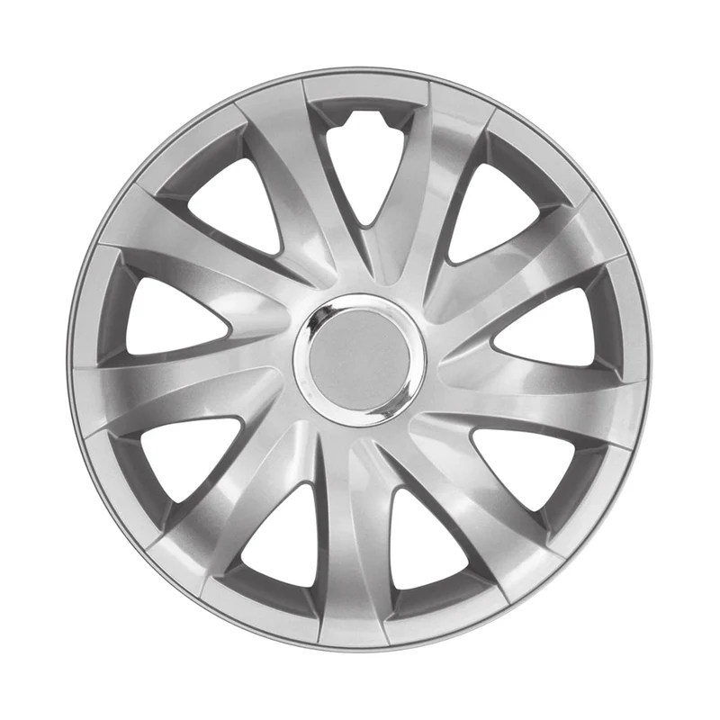 Juego de tapacubos 13 " NRM DRIFT SILVER lacado 4 piezas - plateado
