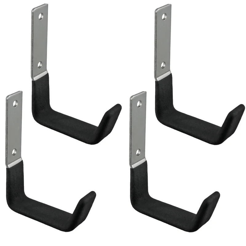 Maclean Soporte de pared, para neumáticos, ruedas, escalera, bicicleta, acero, carga máx. 15kg, MC-435 4 piezas