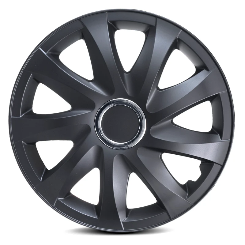 Tapacubos universales 16" NRM DRIFT negro mate 4 piezas