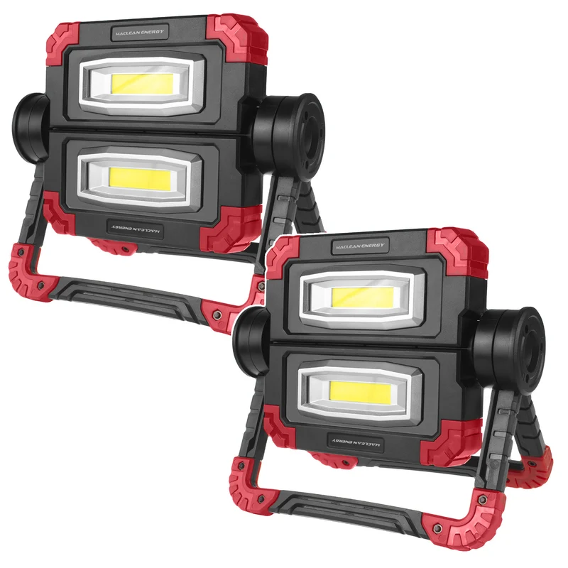 Maclean MCE439 LED COB Lámpara de trabajo, 300 lm, 3 modos de luz, Fuente de alimentación 4xAA, Color temp.6500K, 2 unidades