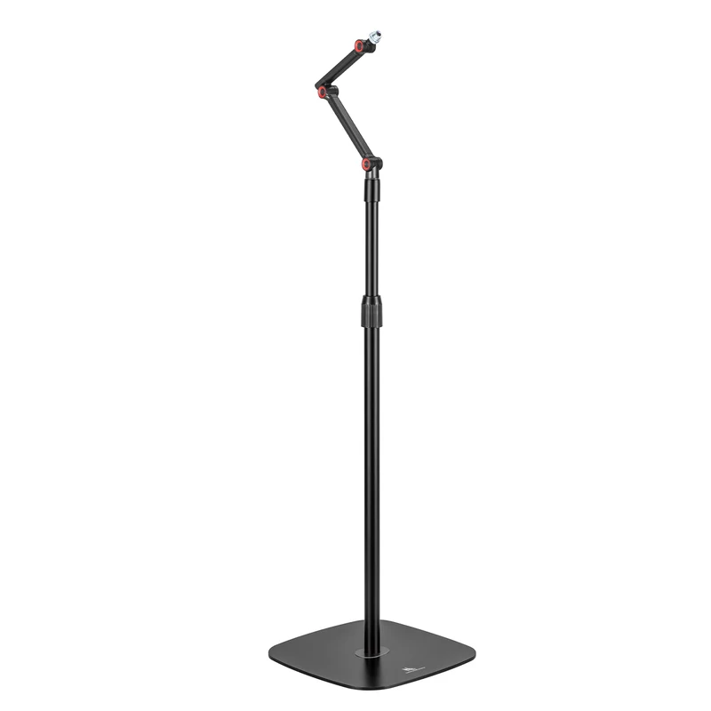 Maclean MC-337 Soporte de Micrófono, Stand Metálico de Altura Regulable 626-1694 mm, Carga máx. 1 kg