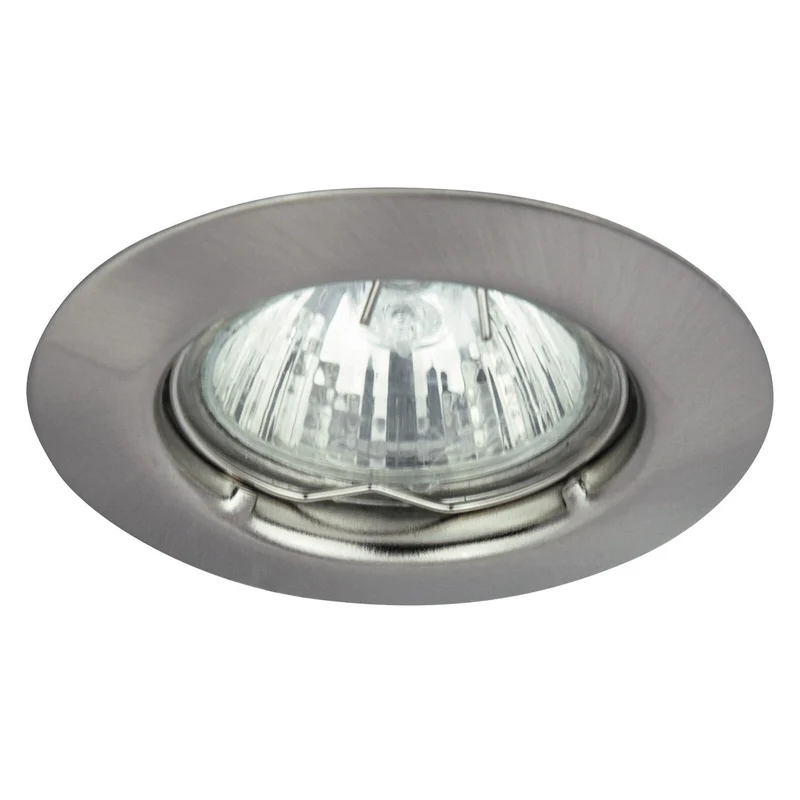 Rabalux Luminaria empotrable, IP20, Color cromo satinado, GU5.3, 12V, Foco reflector