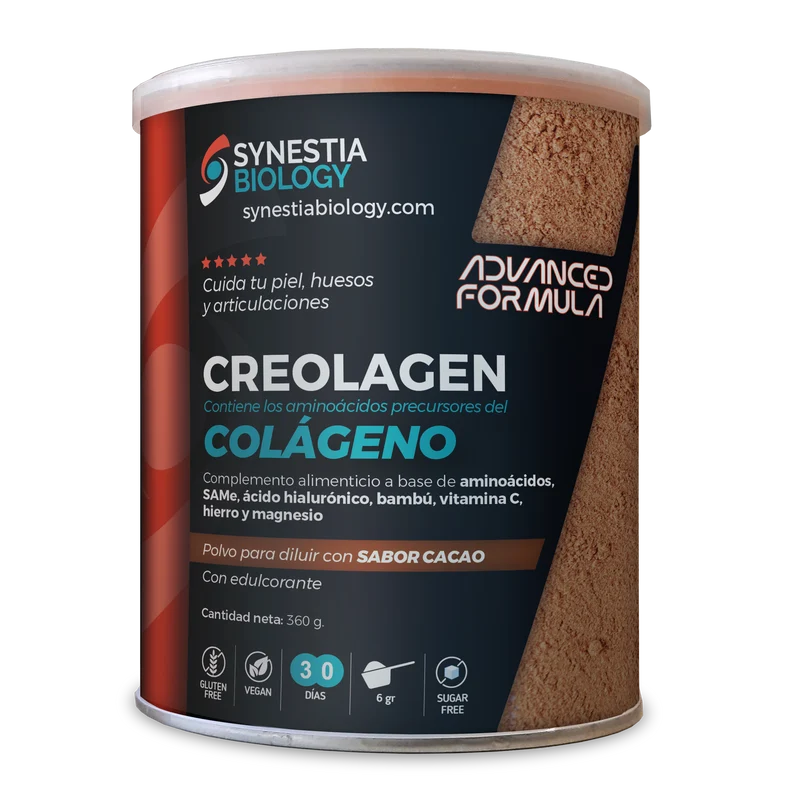 Creolagen Colágeno Cacao · Synestia Biology · 360 gramos
