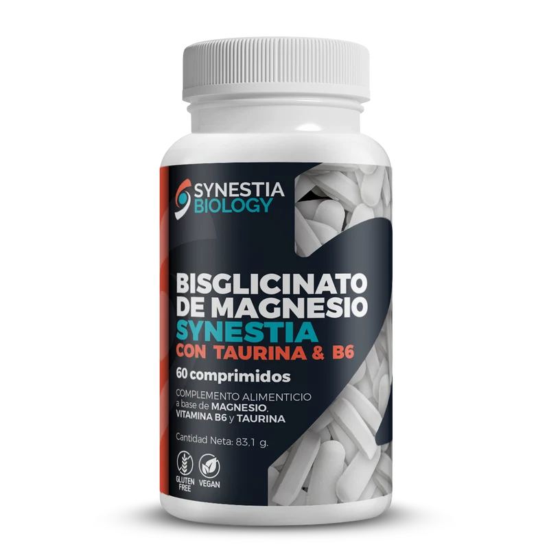 Bisglicinato de Magnesio · Synestia Biology · 60 comprimidos