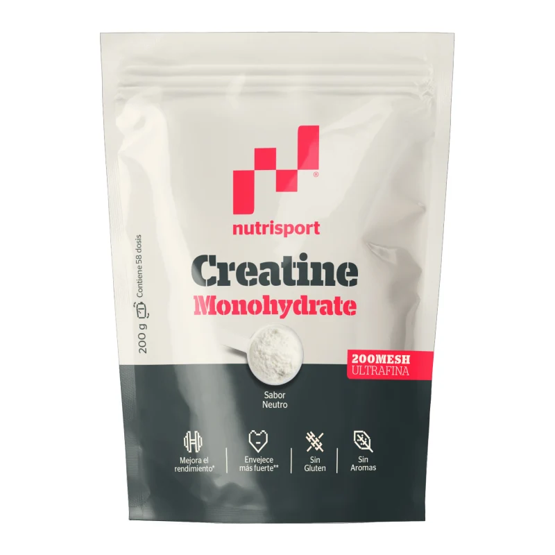 Creatina Monohidrato 200 Mesh Neutro · Nutrisport · 200 gramos
