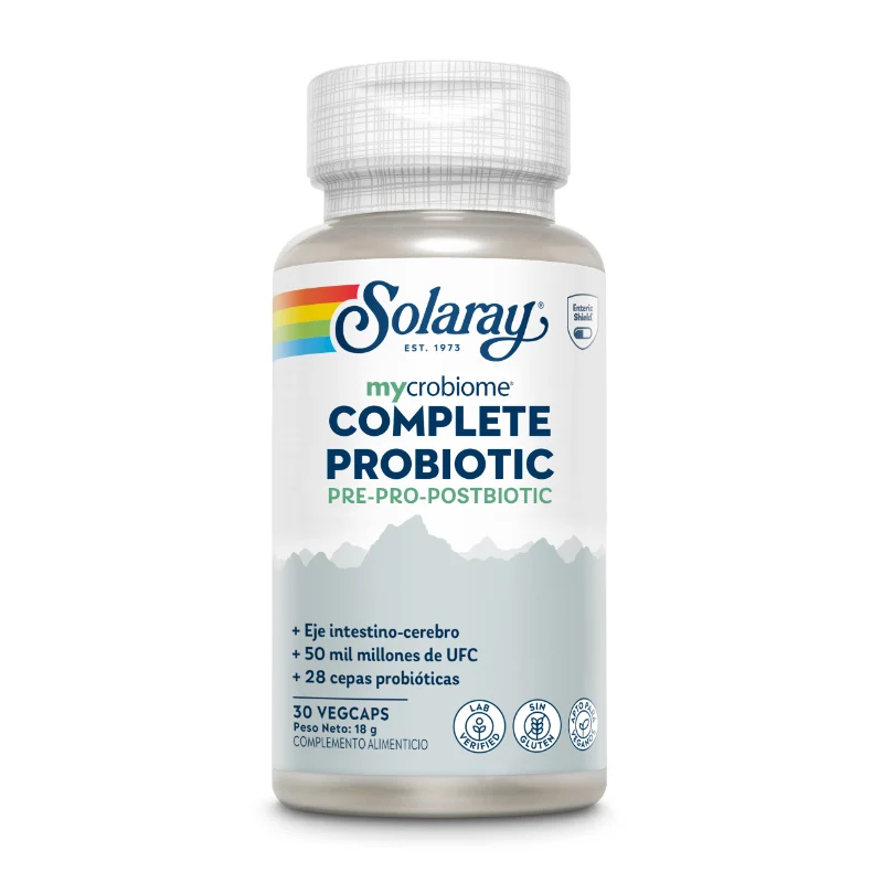Mycrobiome® Complete Probiotic · Solaray · 30 cápsulas