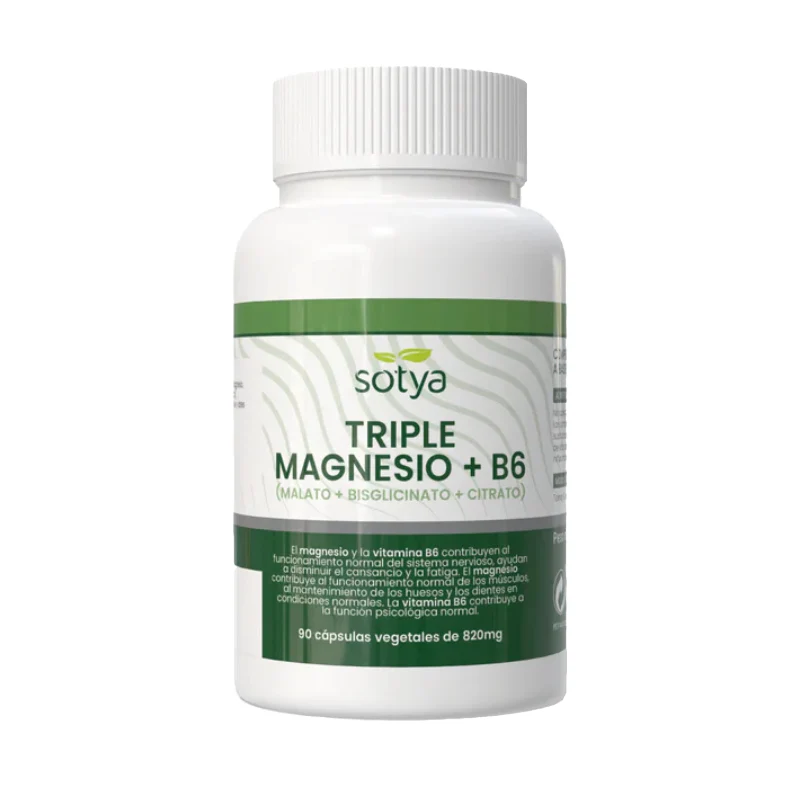 Triple Magnesio + B6 · Sotya · 90 cápsulas