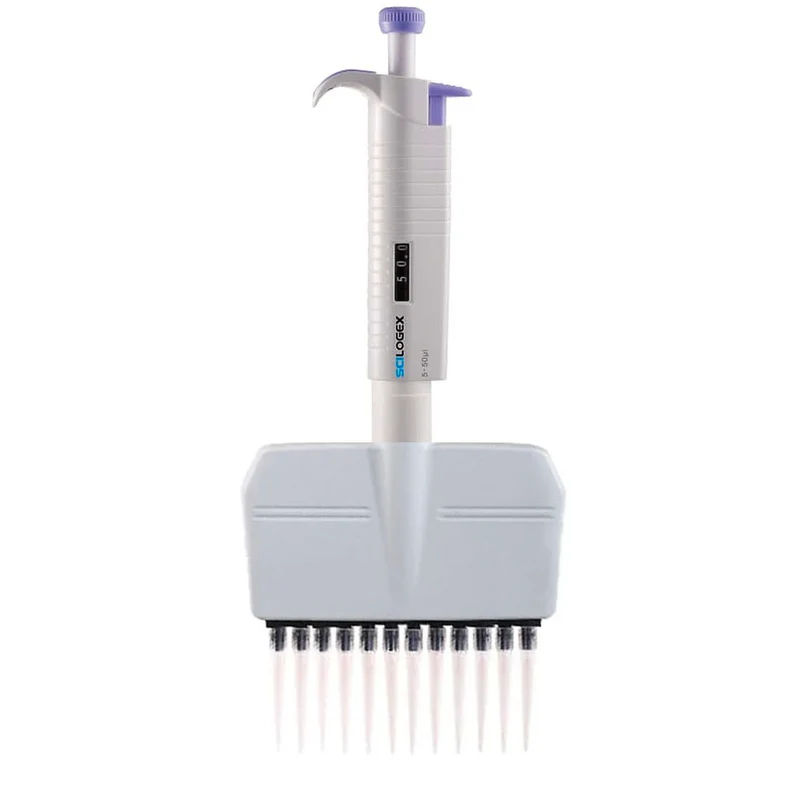 Scilogex® MicroPette™ PLUS 12 Ch. Fully Autoclavable Adjustable Pipette, 0.5-10µL, 71311304