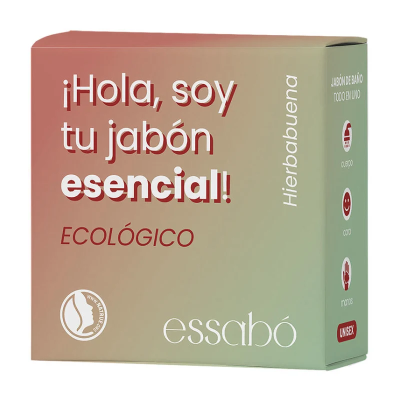 Pastilla de Jabón Esencial Hierbabuena Bio · Essabó · 120 gramos