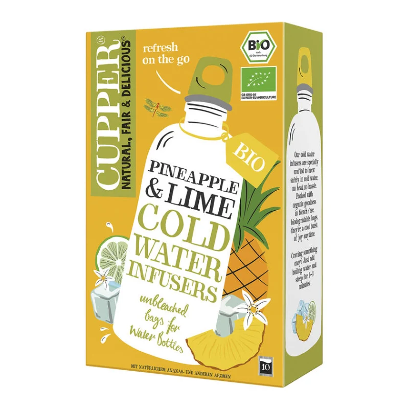 Infusión Fría de Piña y Lima Bio · Cupper · 10 sobres