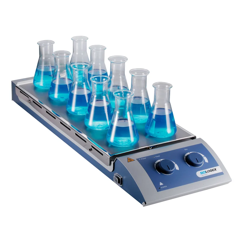 Scilogex® SCI120-HS 10Ch. Magnetic Hotplate Stirrer, Max. Stirring (10 x 250ml), 81131102