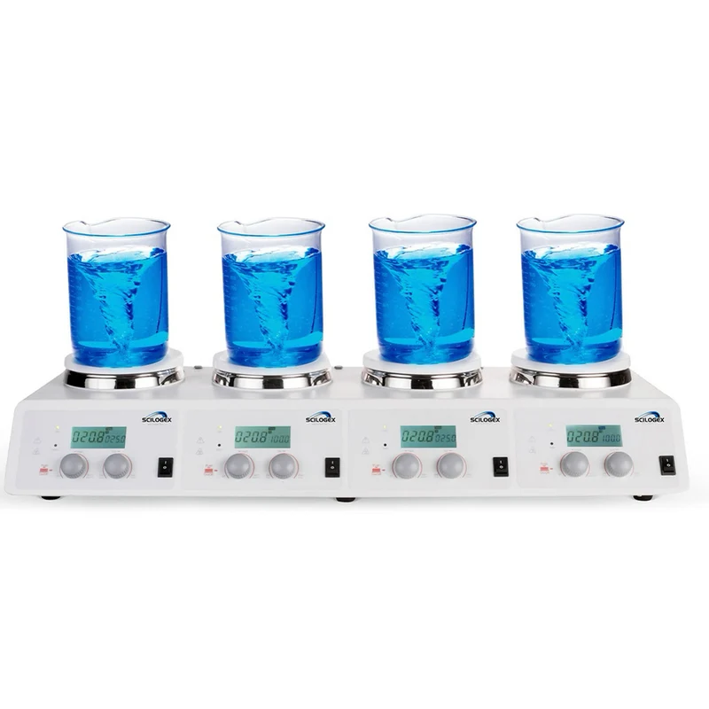 Scilogex® SCI340-4 4Ch. Magnetic Hotplate Stirrer, Max. Stirring (4 x 2.5L), 803027111