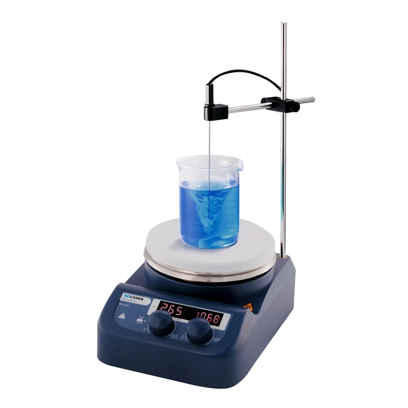 Scilogex® SCI280-Pro™ 5" Dia. Circular Ceramic Top Digital Magnetic Hotplate Stirrer Bundle, 86143101-B