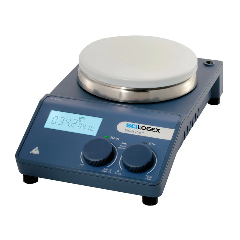 Scilogex® SCI340-ProT™ 5" Dia. Circular Ceramic Top Digital Magnetic Hotplate Stirrer, Max. Stirring 20L (H2O), 86149201