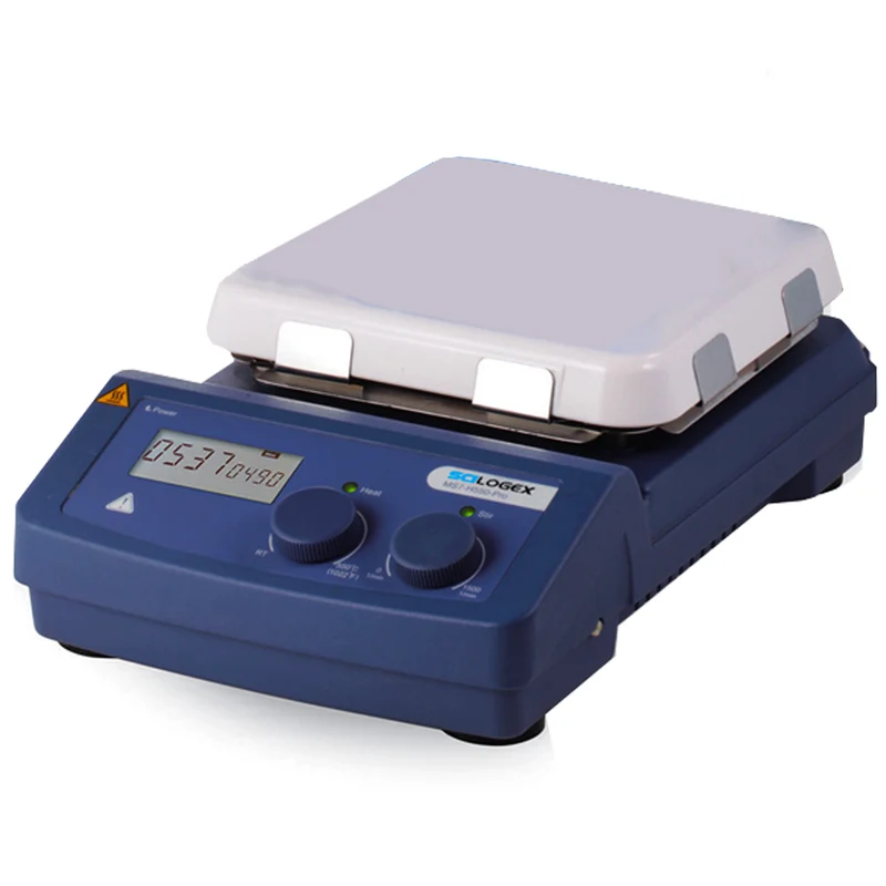 Scilogex® SCI550-Pro™ 7" Square Ceramic Top Digital Magnetic Hotplate Stirrer, Max. Stirring 20L (H2O), 81322300