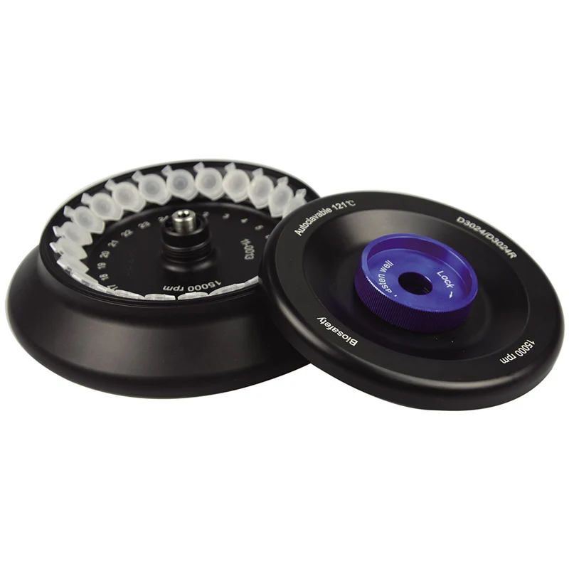 Scilogex® 24 x (1.5-2.0ml) Aluminum Microtube Rotor w/Cover for SCI-24/1524R™, 19400006