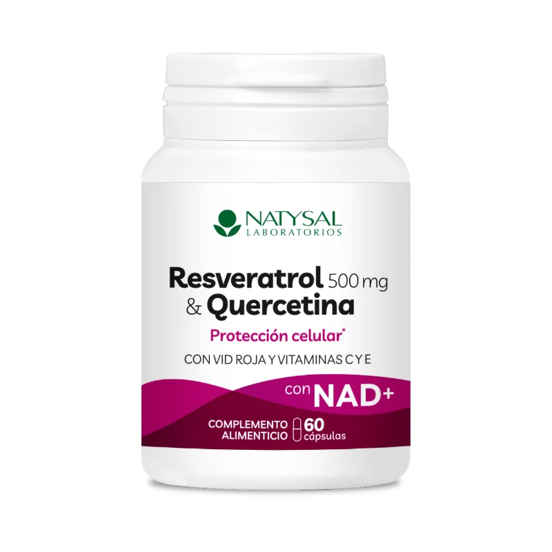 Resveratrol y Quercitina con NAD+ · Natysal · 60 cápsulas