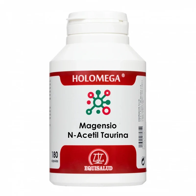Holomega Magnesio N-Acetil Taurina · Equisalud · 180 cápsulas
