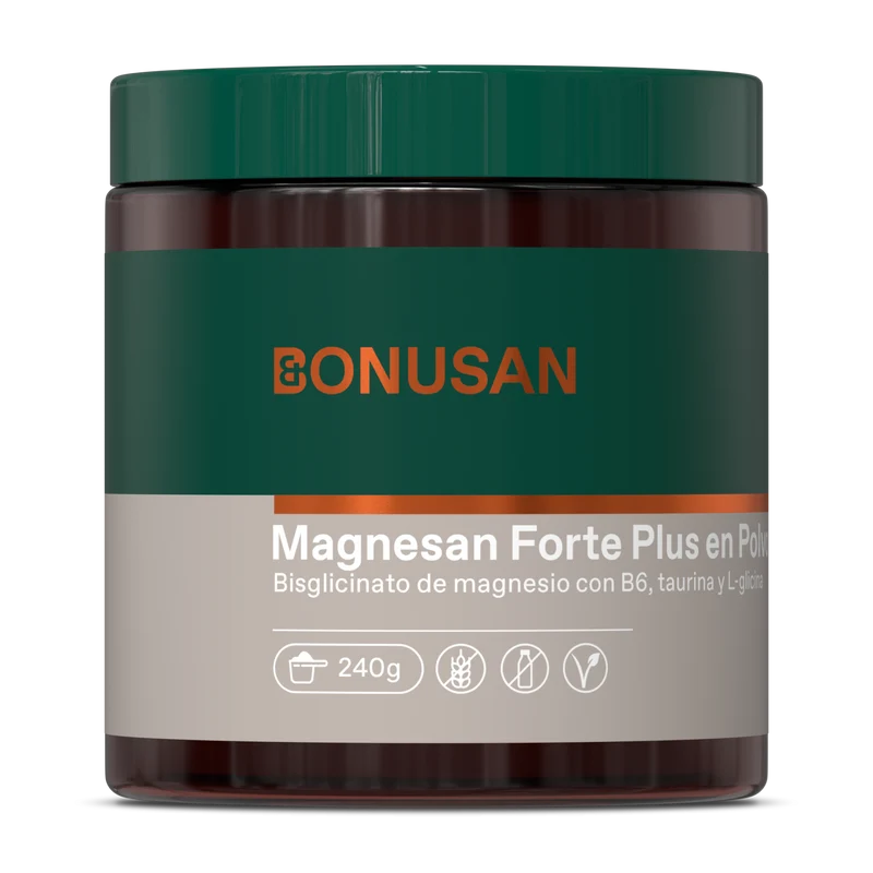 Magnesan Forte Plus Polvo · Bonusan · 240 gramos