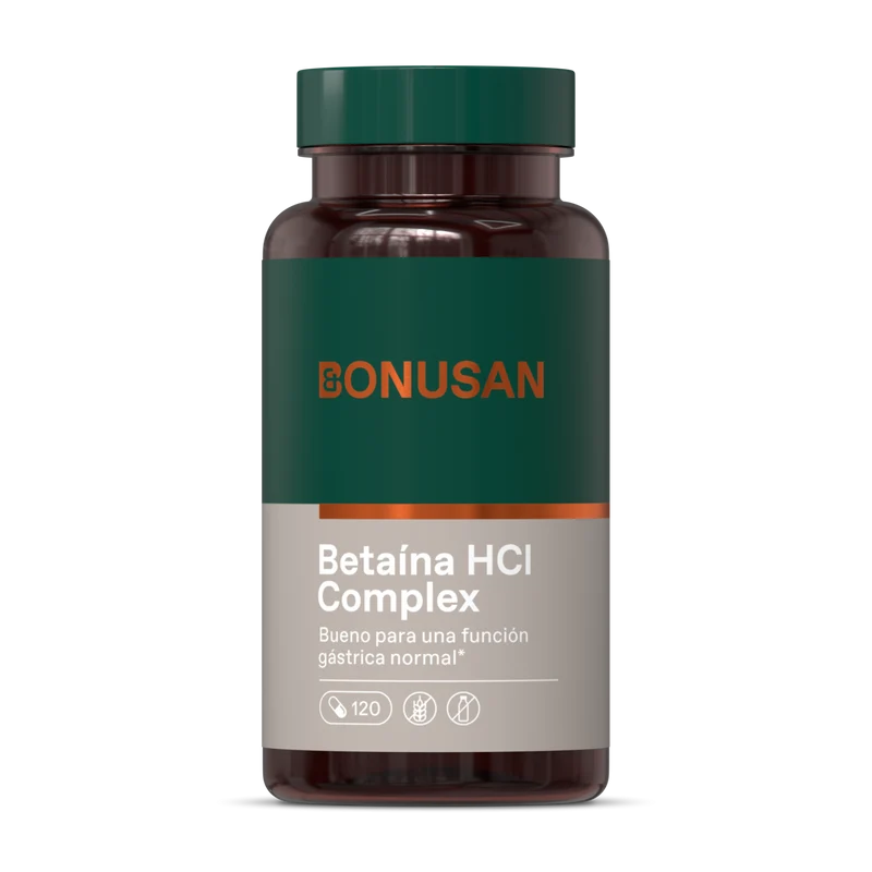 Betaína HCl Complex · Bonusan · 120 cápsulas