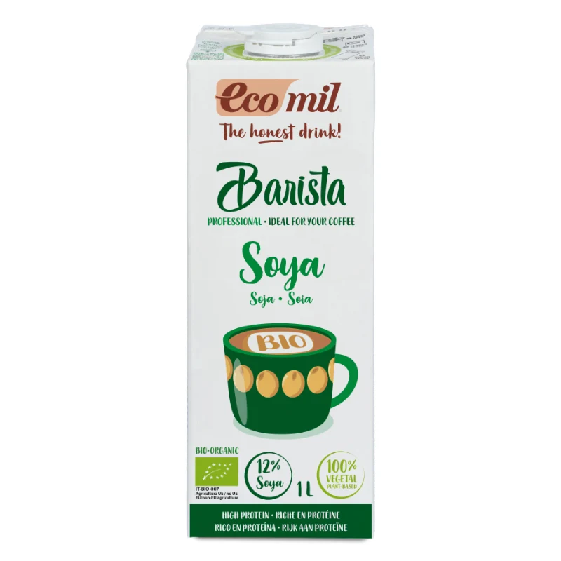 Bebida de Soja Barista · Ecomil · 1 litro [Caducidad 11/2026]