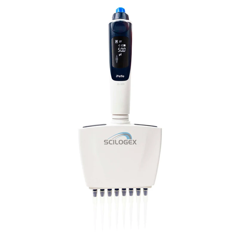 Scilogex® iPette™ PLUS 8 Ch. Electronic Pipette, 0.5-10µL, 71411211