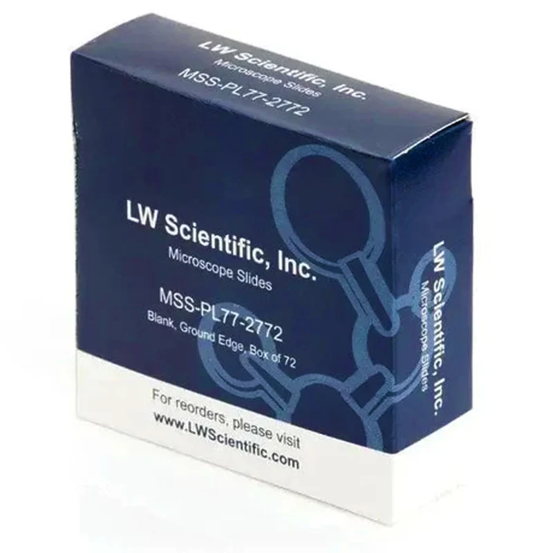 LW Scientific® Blank Ground Edge Microscope Slides/Cover Glasses