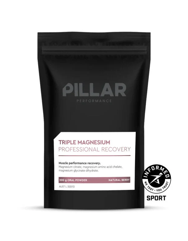 Doypack Triple Magnesium Frutos del Bosque · Pillar Performance · 200 gramos