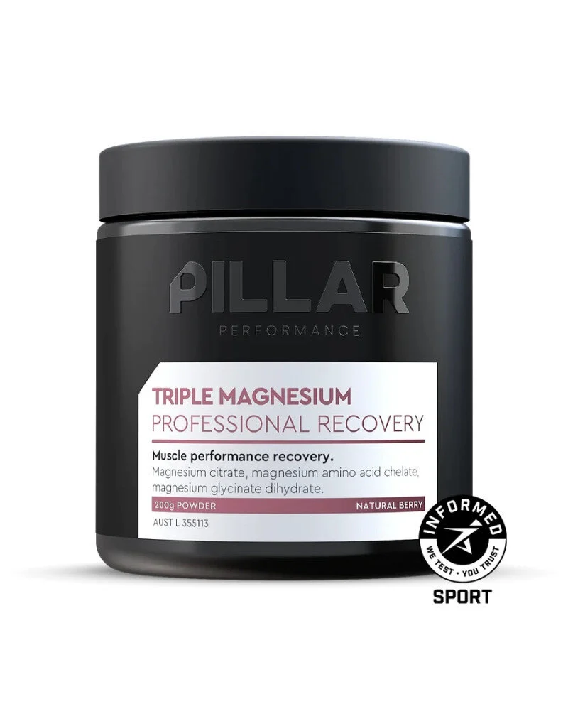 Triple Magnesium Frutos del Bosque · Pillar Performance · 200 gramos