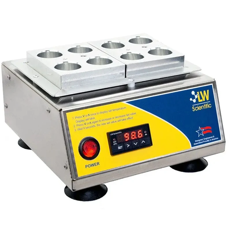 LW Scientific – 8 x 50ml Dry Block Heater, DBL-08PL-50DP
