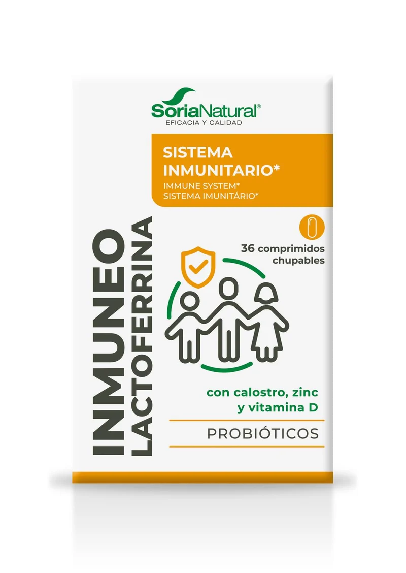 Inmuneo Lactoferrina · Soria Natural · 36 comprimidos