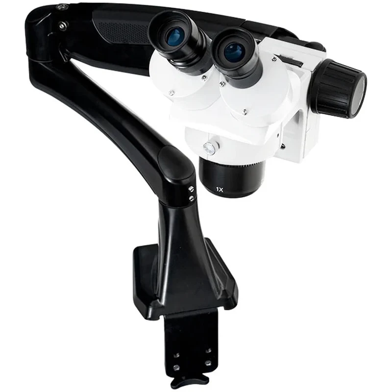 LW Scientific® DM™ 10x/20x Dual Magnification Stereo Binocular Microscope on C-Clamp Flex Arm, DMM-S12N-PA77