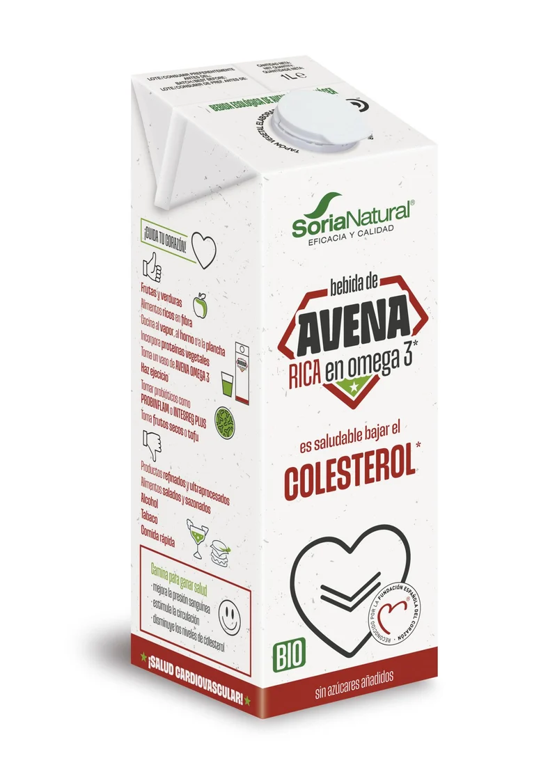 Bebida de Avena Rica en Omega 3 · Soria Natural · 1 litro