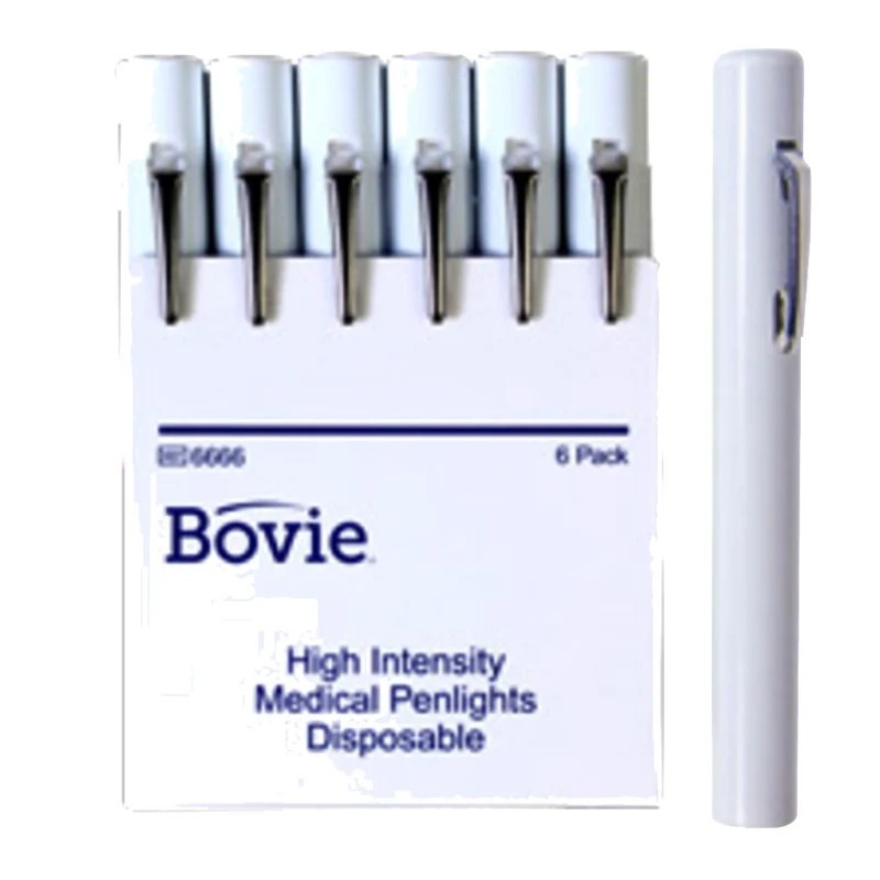 Bovie® Disposable Battery Operated Penlight, High Intensity, Pack/6, 6666